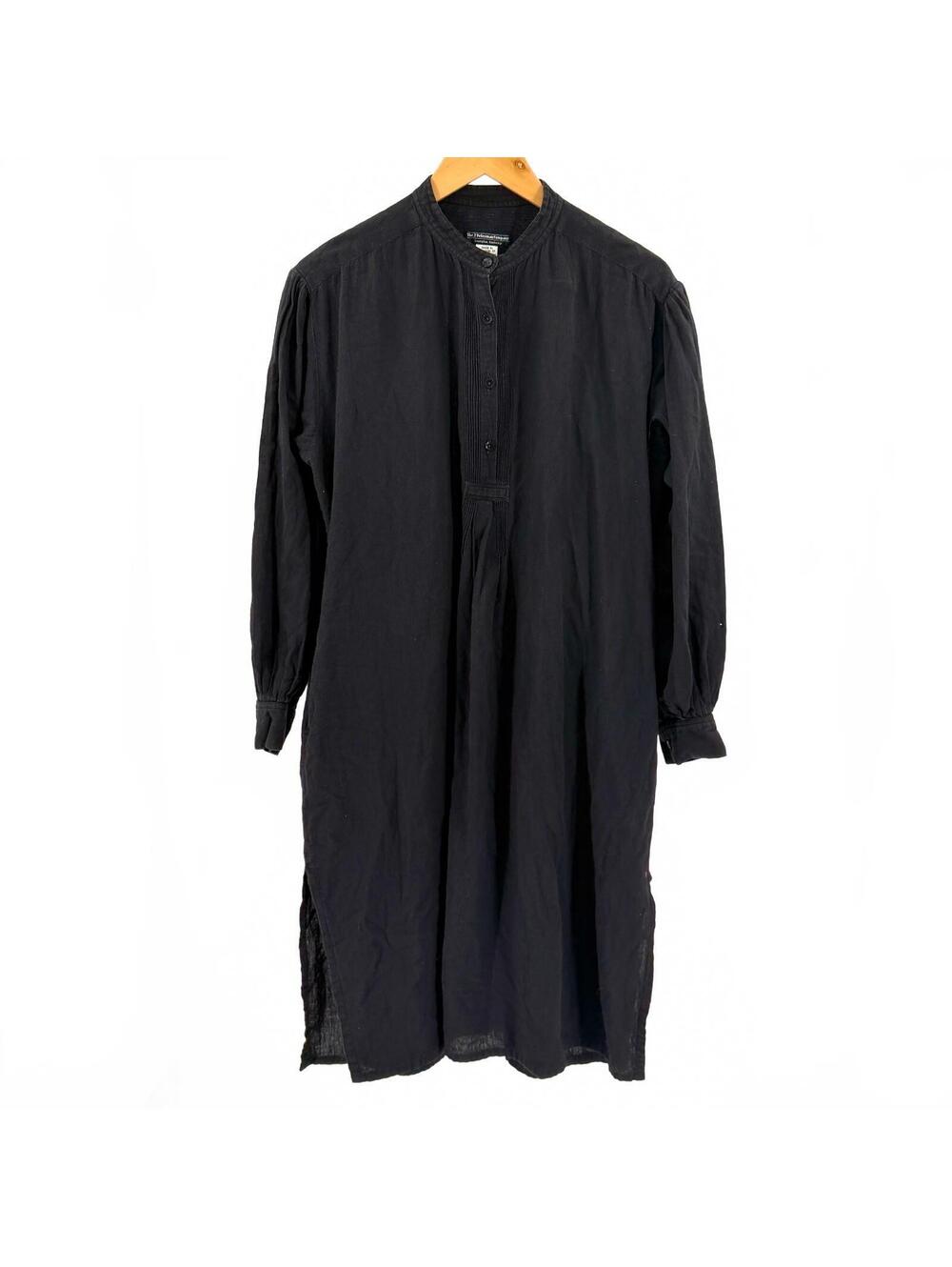 Vintage 90s J. Peterman Black 100% Cotton Tunic Dress